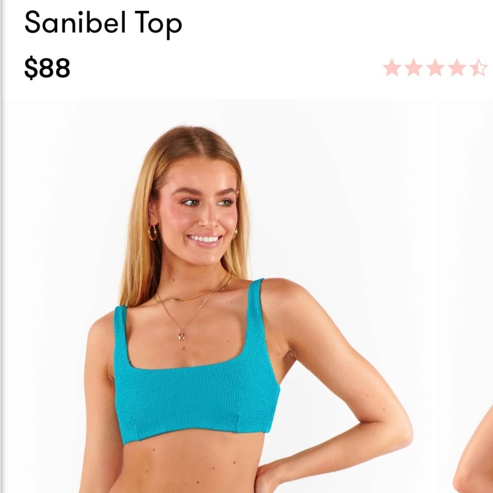 MUMU Sanibel top in scrunch swim NWT